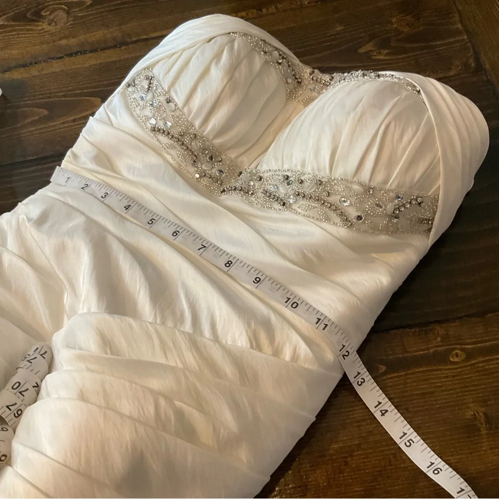 Moonlight Bridal White Wedding Dress - Picture 12 of 16